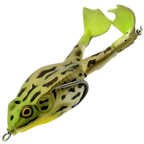 Leurre de pêche en silicone en forme de grenouille