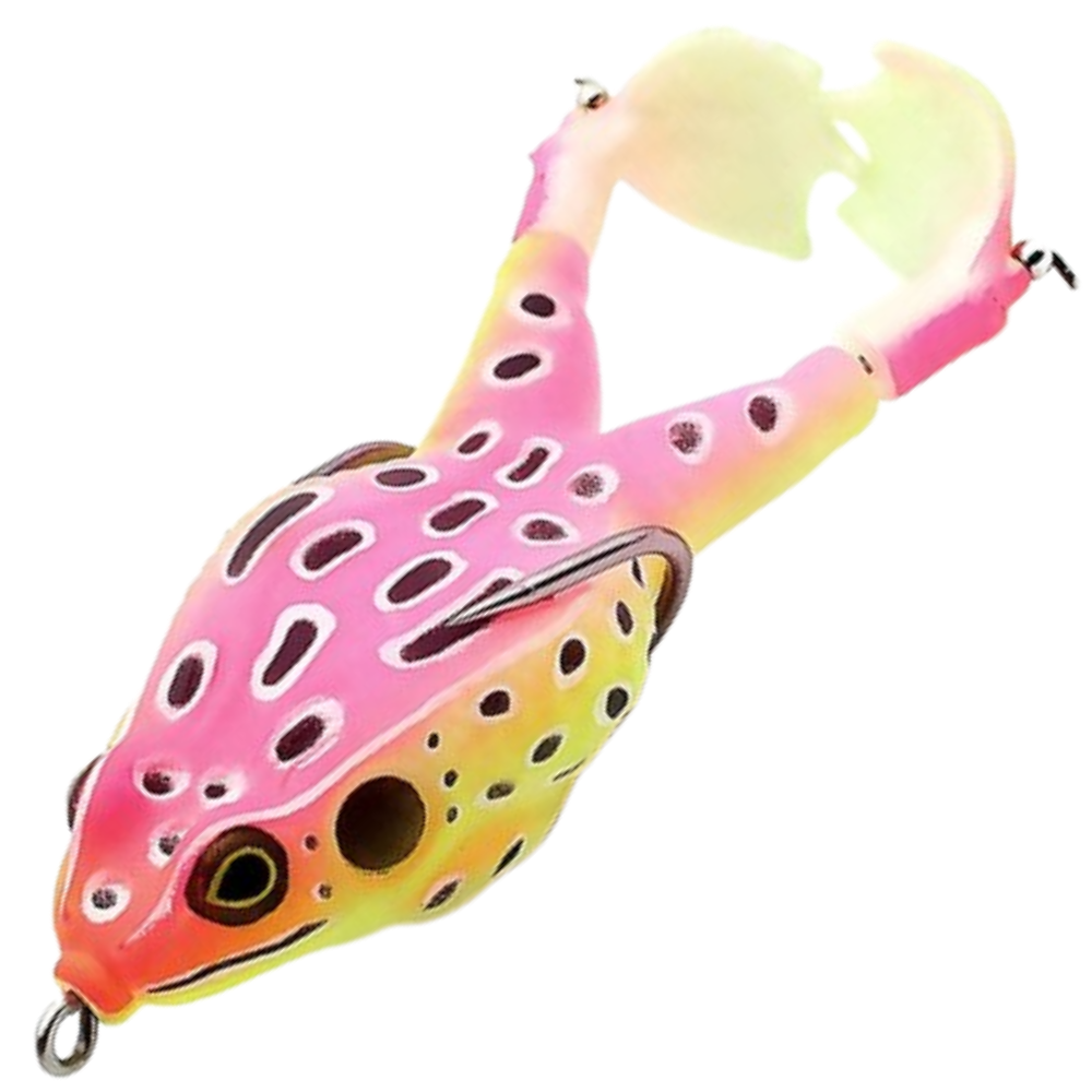 Leurre de pêche en silicone en forme de grenouille