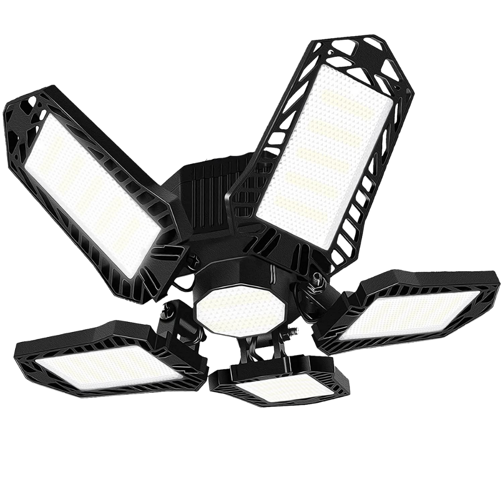 Lumière de garage avec 5 panneaux pliables
