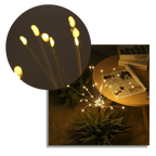 Lumières en forme de feux d'artifice électriques pour le jardin