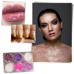 Set de paillettes pour le visage et le corps