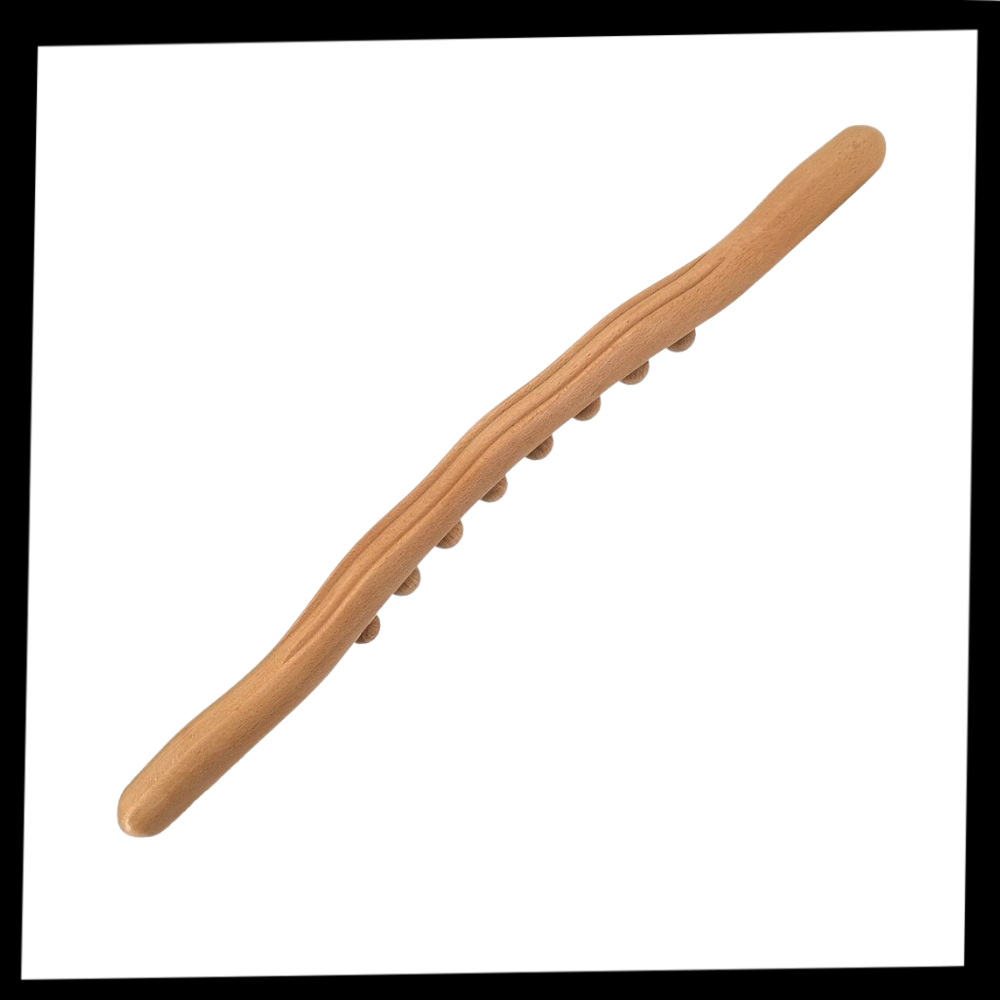 Masseur musculaire en bois naturel