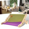 Perchoir de fenêtre en bois pour chat