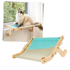 Perchoir de fenêtre en bois pour chat