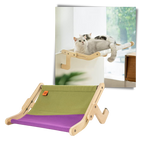 Perchoir de fenêtre en bois pour chat