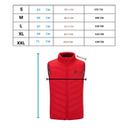 Gilet chauffant unisexe