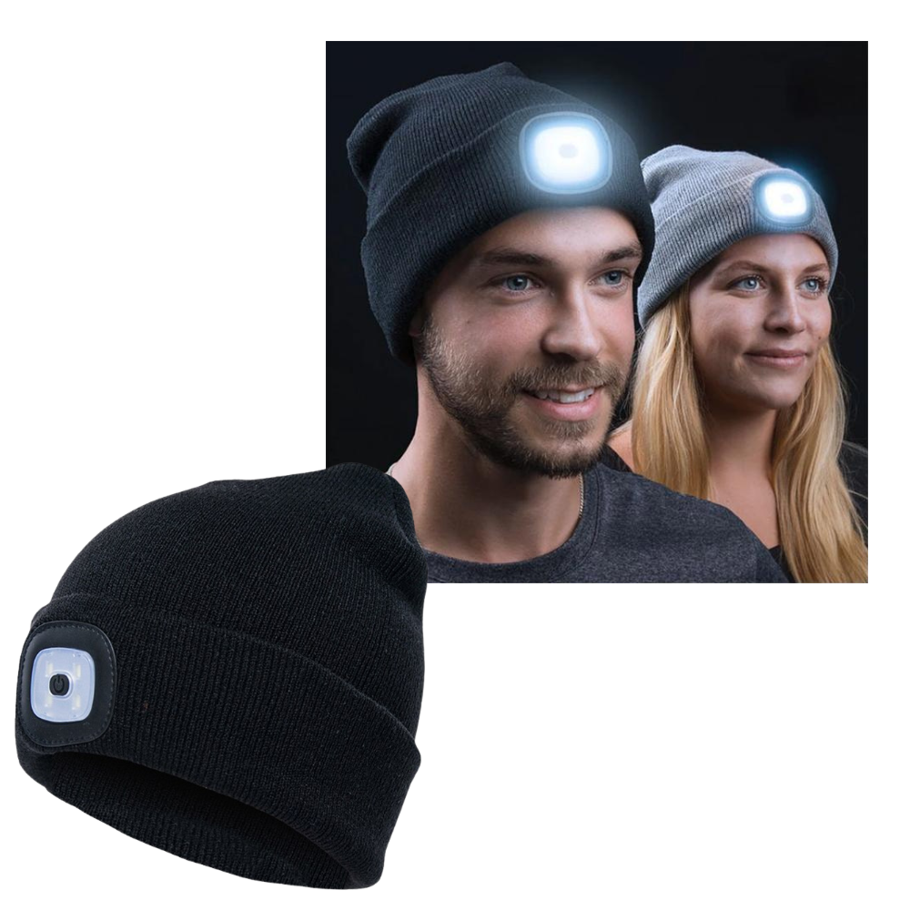 Bonnet avec lumière LED