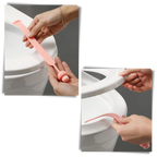 Lot de 2 élévateurs de siège de toilette en silicone