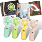 Ventilateur USB de poche avec LED