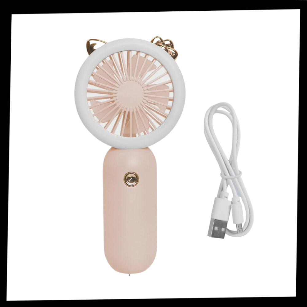 Ventilateur USB de poche avec LED
