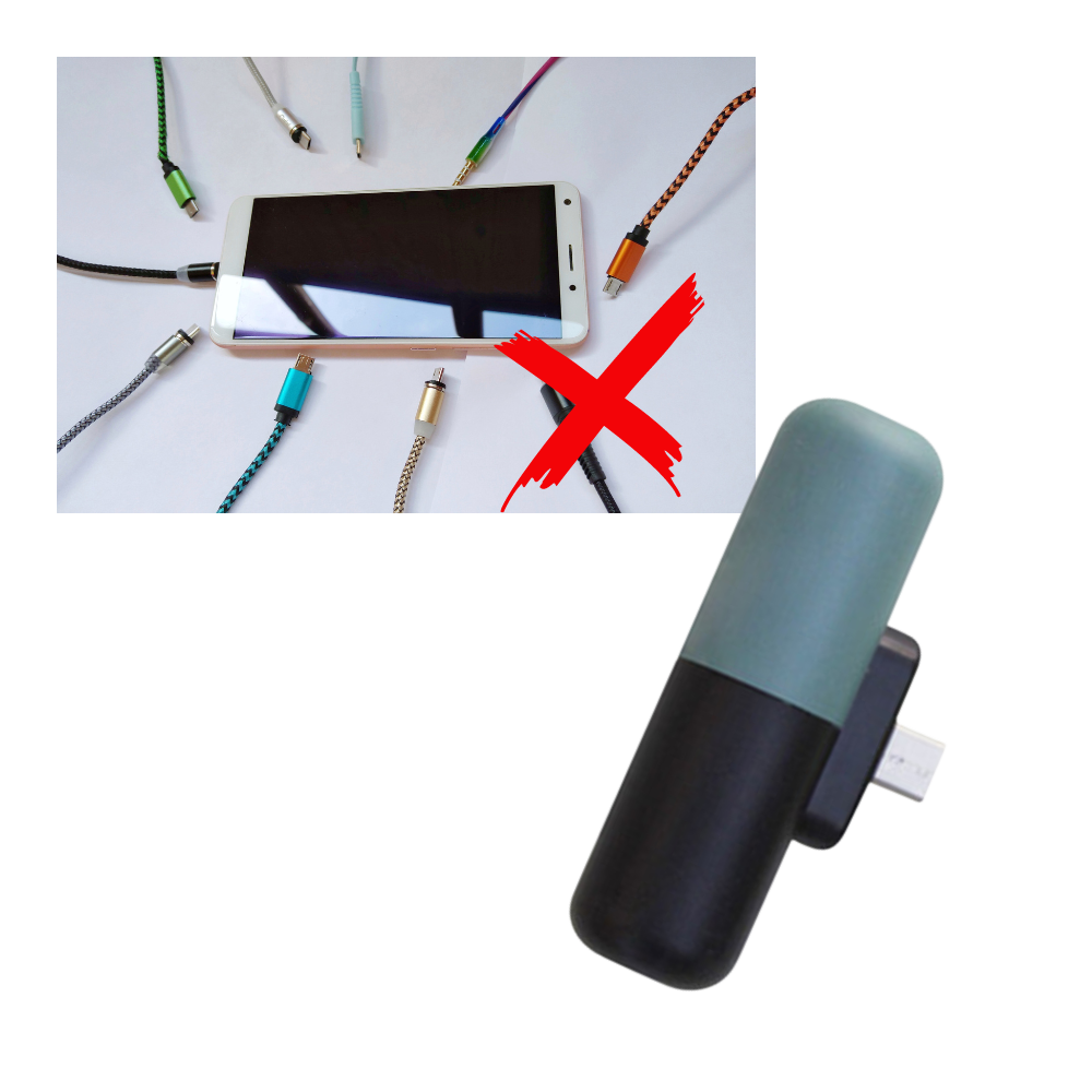 Mini-chargeur portable en forme de capsule