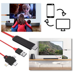 Câble adaptateur HDMI pour téléphones et tablettes
