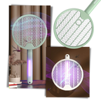Raquette anti-moustique pliable 2-en-1