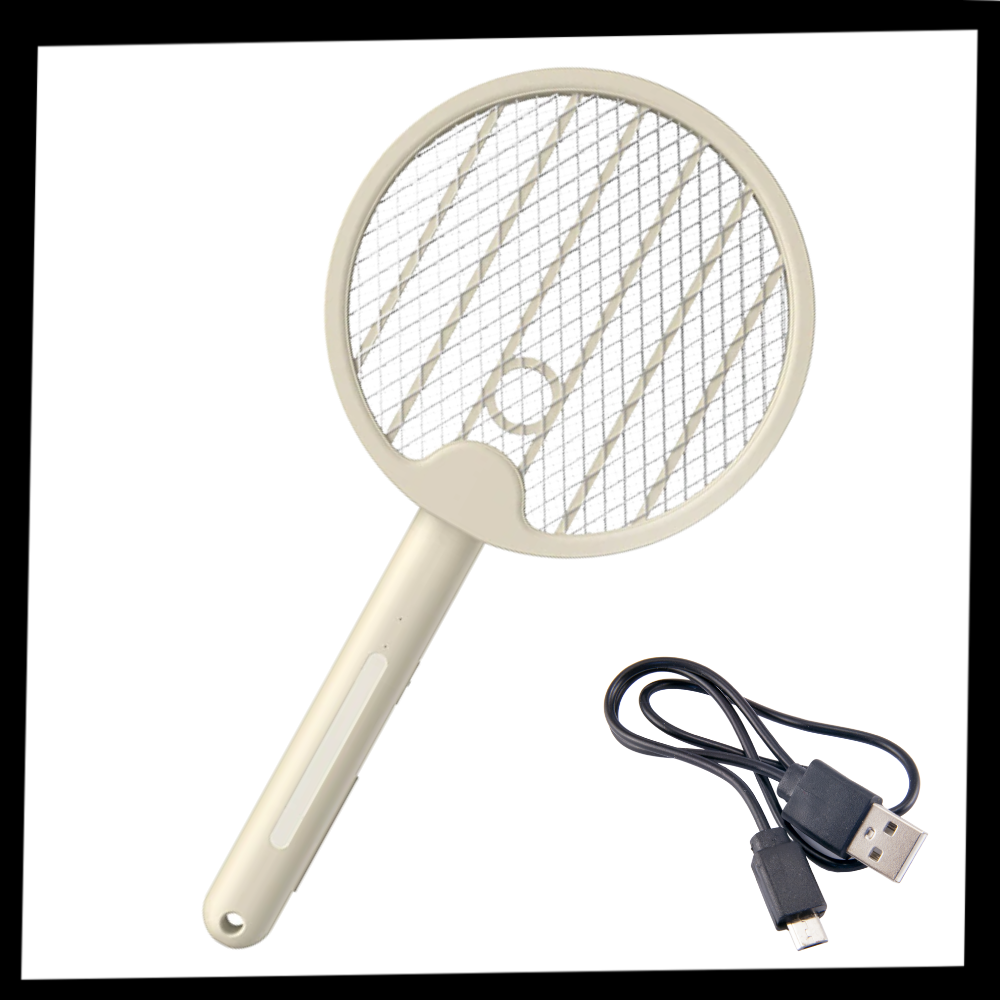 Raquette anti-moustique pliable 2-en-1