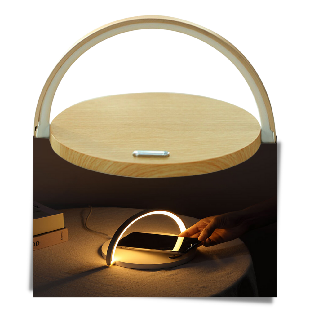 Lampe de bureau et chargeur de téléphone sans fil