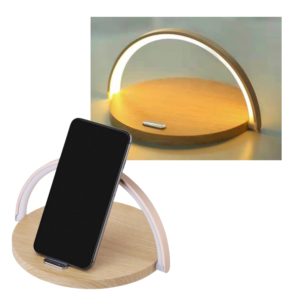 Lampe de bureau et chargeur de téléphone sans fil