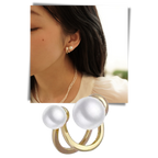 Pendants d'oreilles en perles vintage