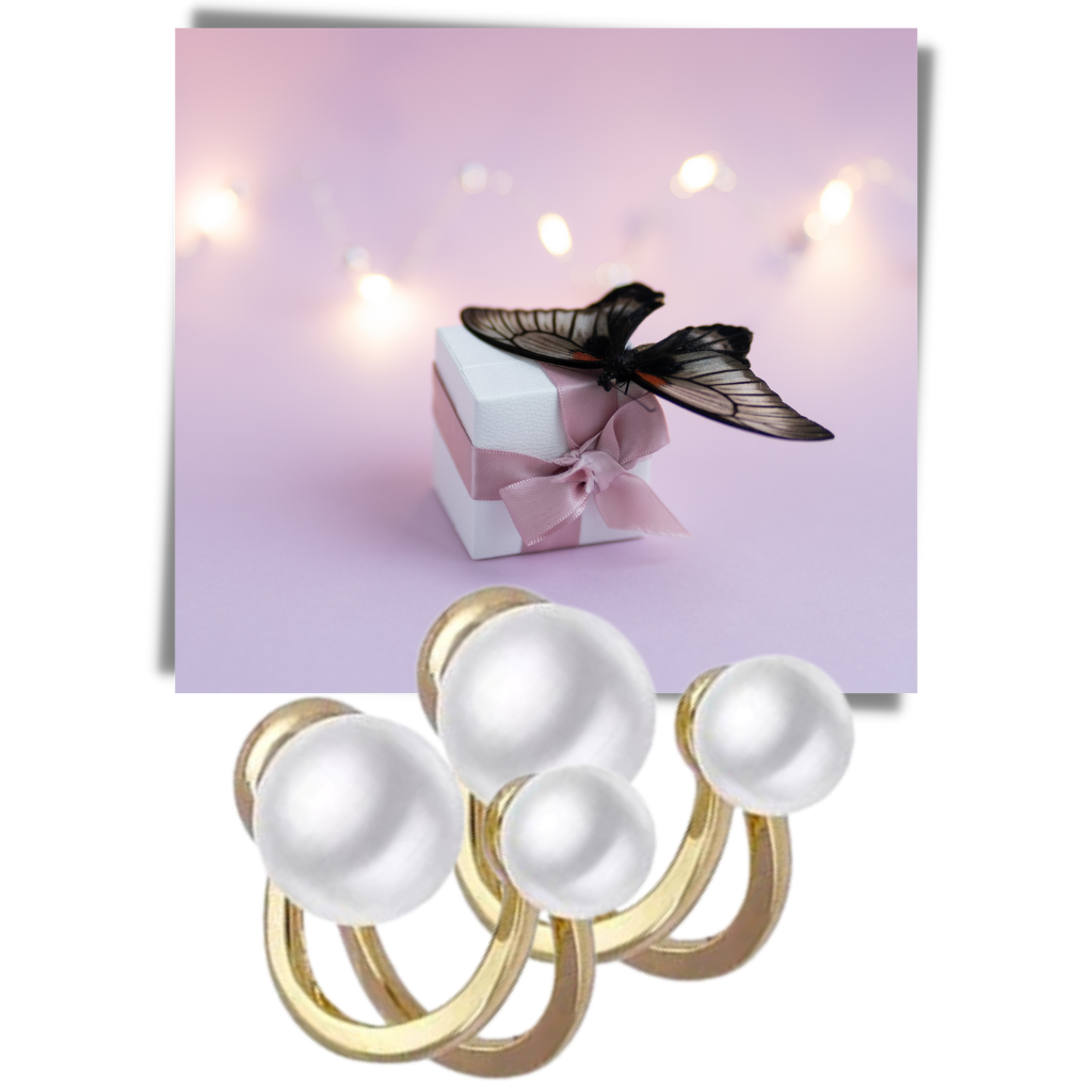 Pendants d'oreilles en perles vintage