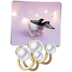 Pendants d'oreilles en perles vintage