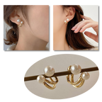 Pendants d'oreilles en perles vintage