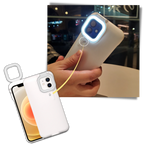 Étui de téléphone avec anneau lumineux LED