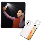 Étui de téléphone avec anneau lumineux LED