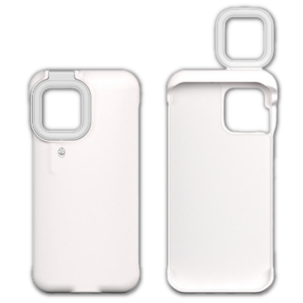 Étui de téléphone avec anneau lumineux LED