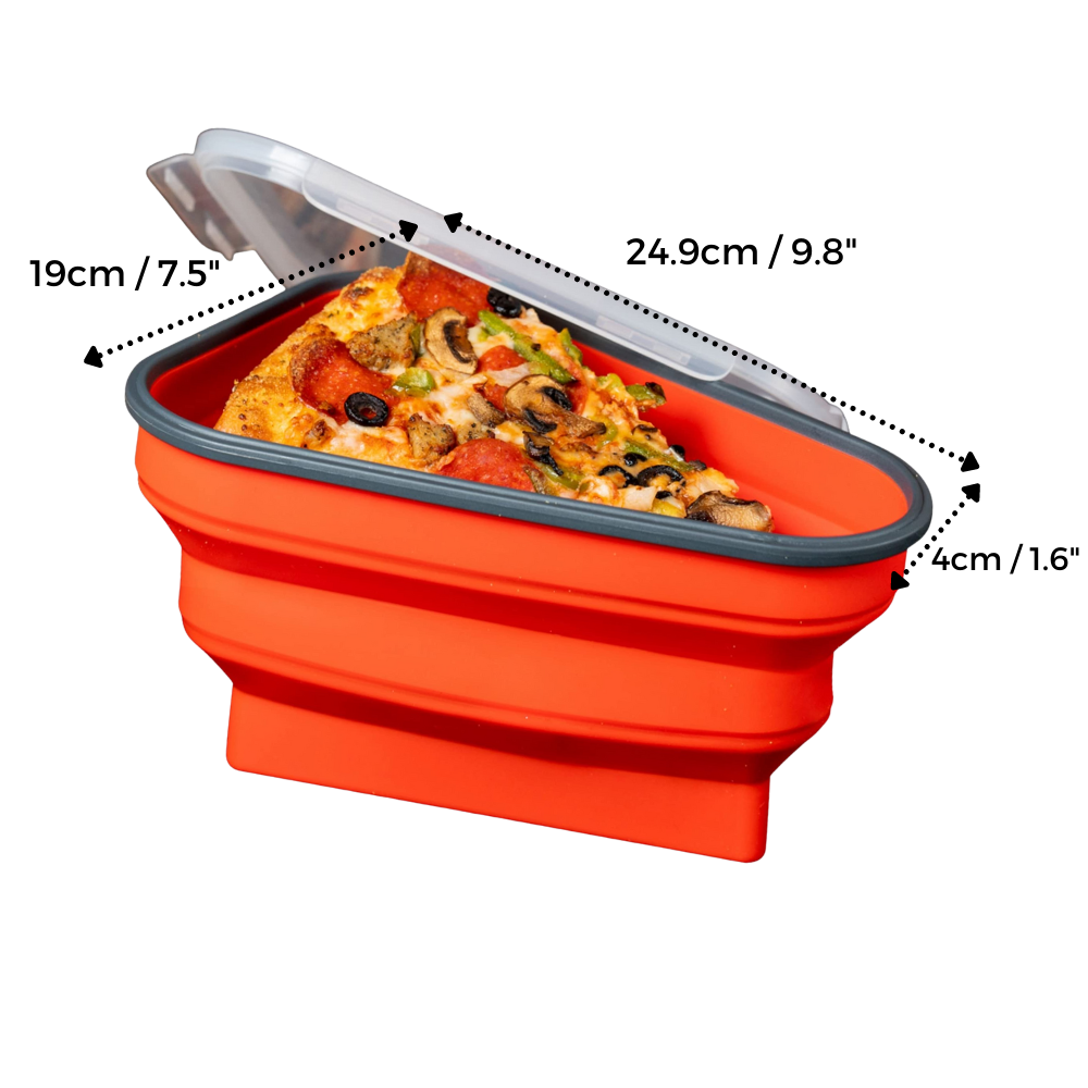 Boite extensible de conservation de pizza