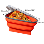 Boite extensible de conservation de pizza