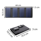 Chargeur portable à panneau solaire avec port USB