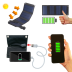 Chargeur portable à panneau solaire avec port USB