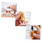 Lot de 3 mini-flacons de parfum rechargeables