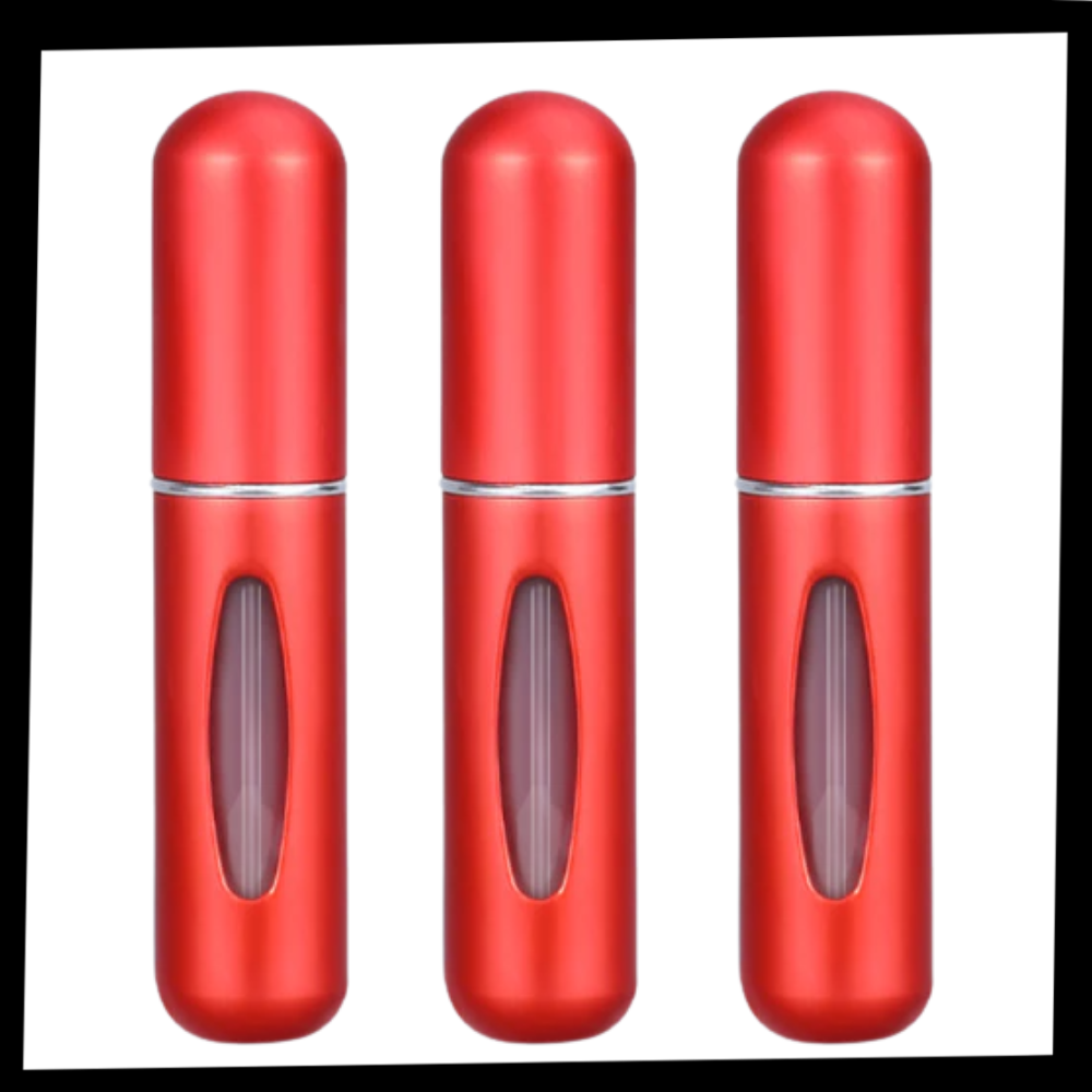 Lot de 3 mini-flacons de parfum rechargeables
