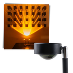 Lampe de bureau avec projecteur de lumière colorée LED