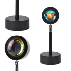 Lampe de bureau avec projecteur de lumière colorée LED