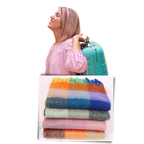 Écharpe d'hiver à carreaux pour femmes