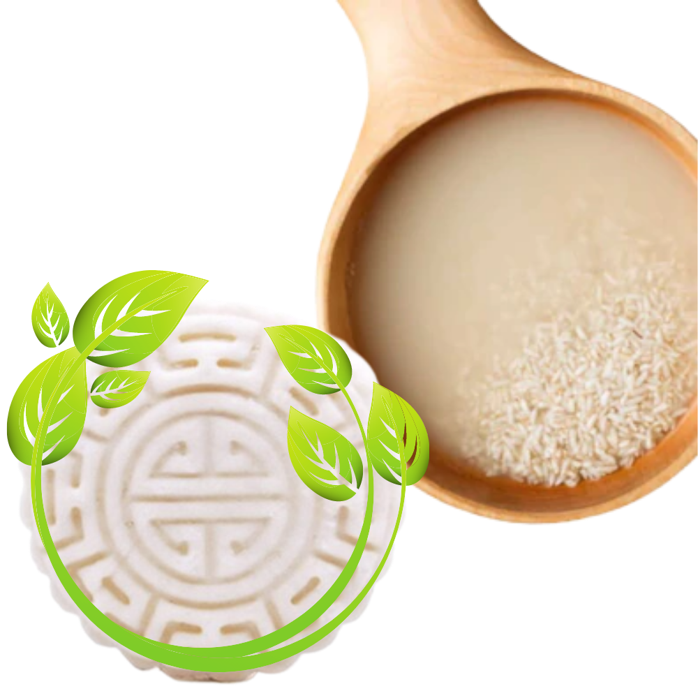 Barre de shampooing et d'après-shampooing au riz