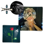 Magnifique ballon LED à rose en DIY