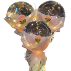 Magnifique ballon LED à rose en DIY