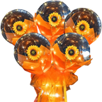 Magnifique ballon LED à rose en DIY