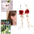 Boucles d'oreilles à glands en forme de roses