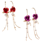 Boucles d'oreilles à glands en forme de roses