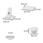 Lot de 4 serrures magnétiques d'armoires pour la sécurité des enfants