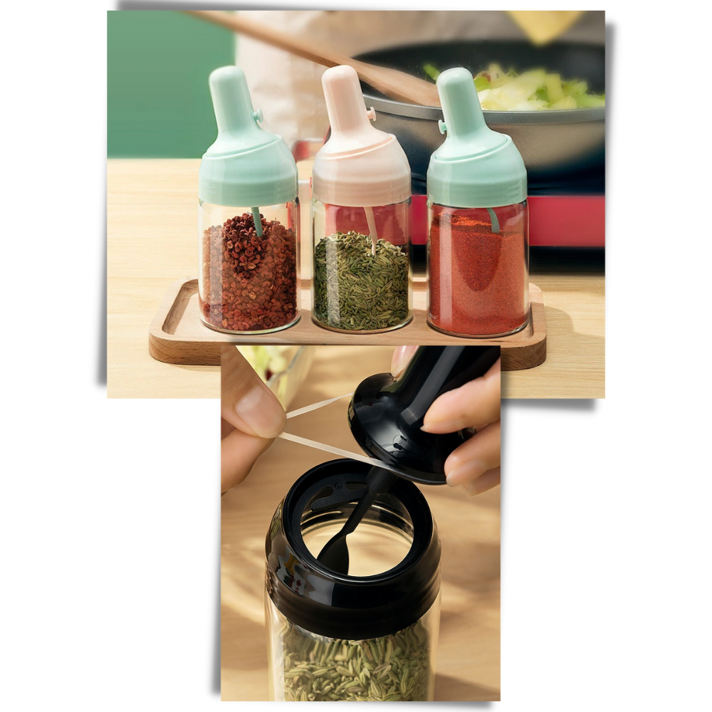 Bocal d'assaisonnements résistant à l'humidité