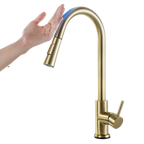 Robinet de cuisine flexible avec capteur