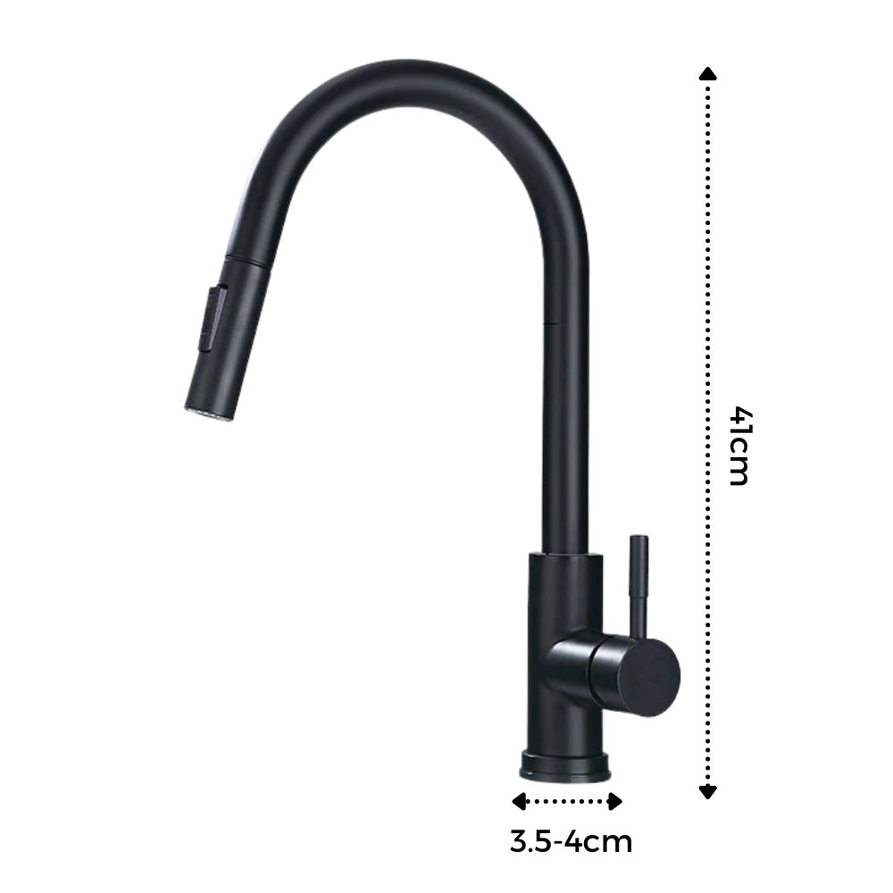 Robinet de cuisine flexible avec capteur