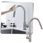 Robinet de cuisine flexible avec capteur