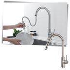 Robinet de cuisine flexible avec capteur