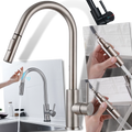 Robinet de cuisine flexible avec capteur