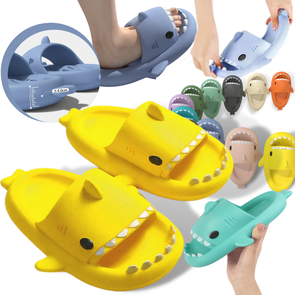 Chaussons de plage en forme de requin